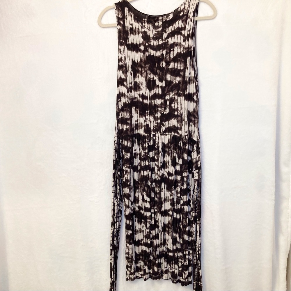 MaxMara Weekend Brown and Cream Jersey A-Line Dress Women’s Size Large - Picture 6 of 15
